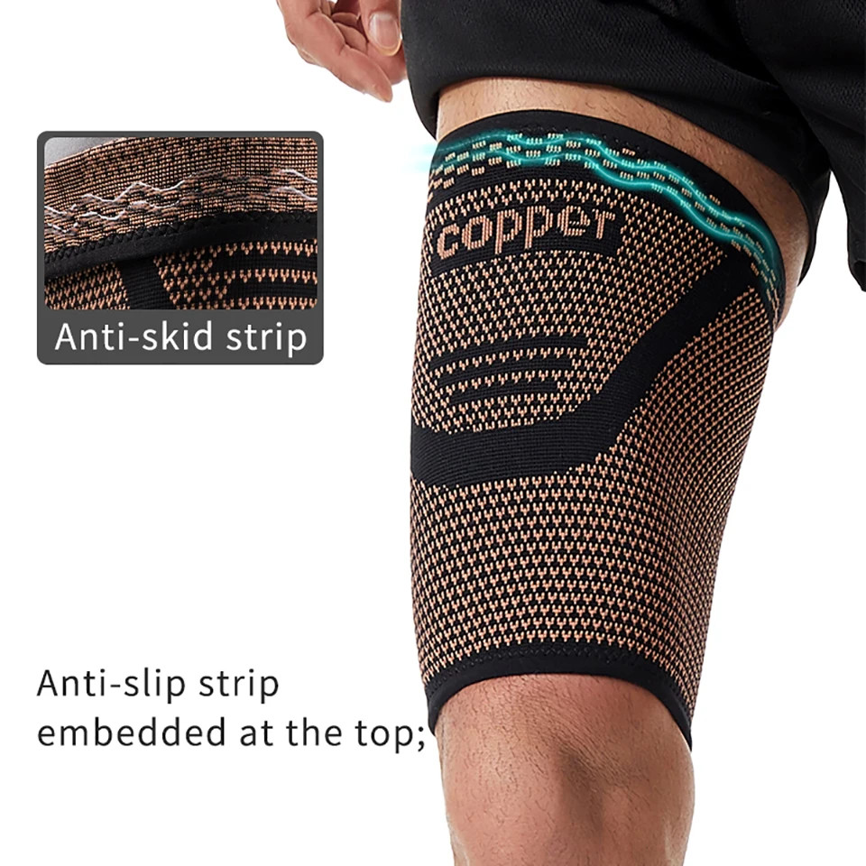 1Pcs High Elasticity Thigh Support Breathable And Sweat-wicking Shock-abs