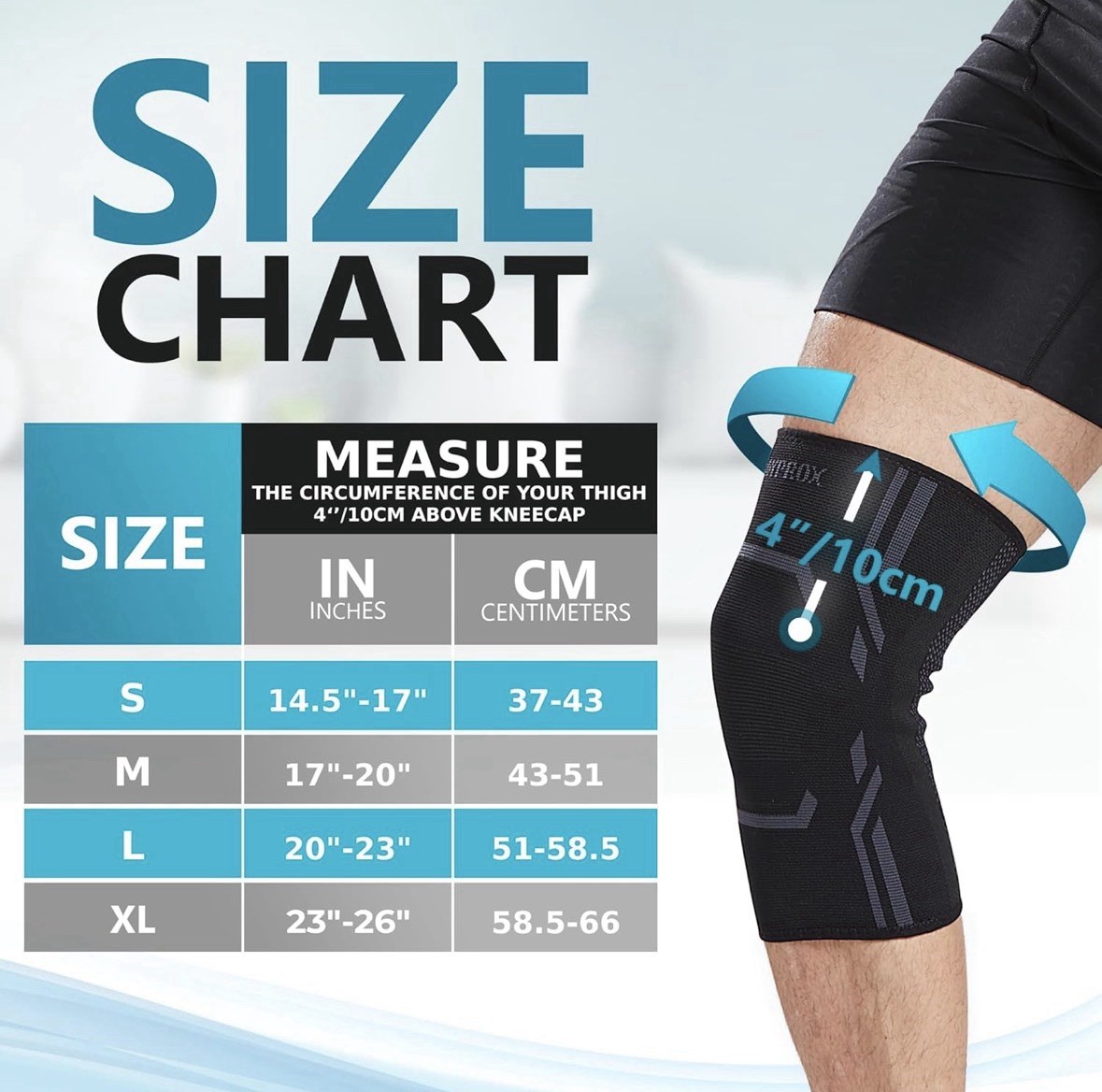 ** Open Box – Bodyprox Knee Compression Sleeve for Men and Women (2 Pack), Small