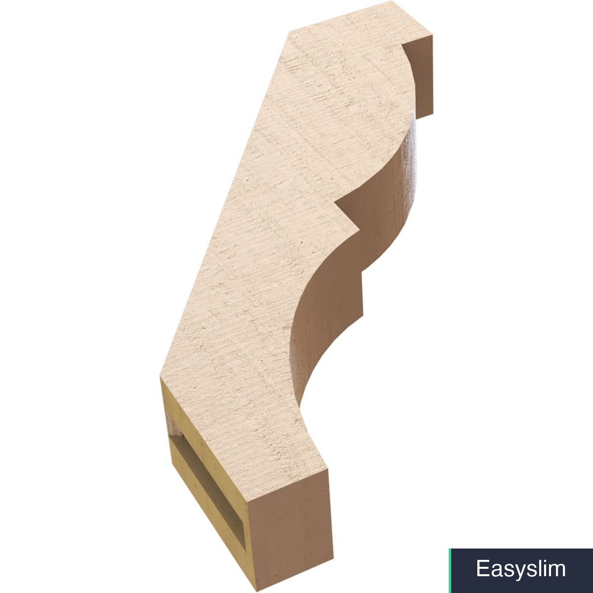 Rough Cedar Faux Wood Knee Brace Architectural 3W 14D 18H Primed Tan