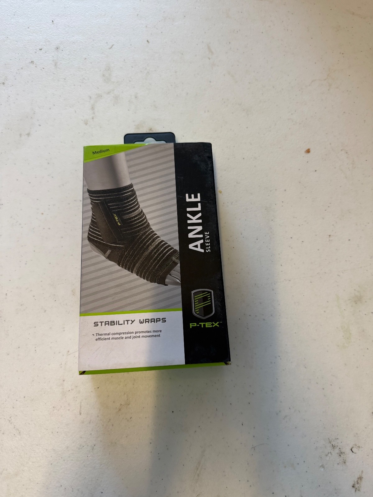 P-Tex Ankle Sleeve Stability Wraps Black P-TEXA102 Multiple Sizes Brand New