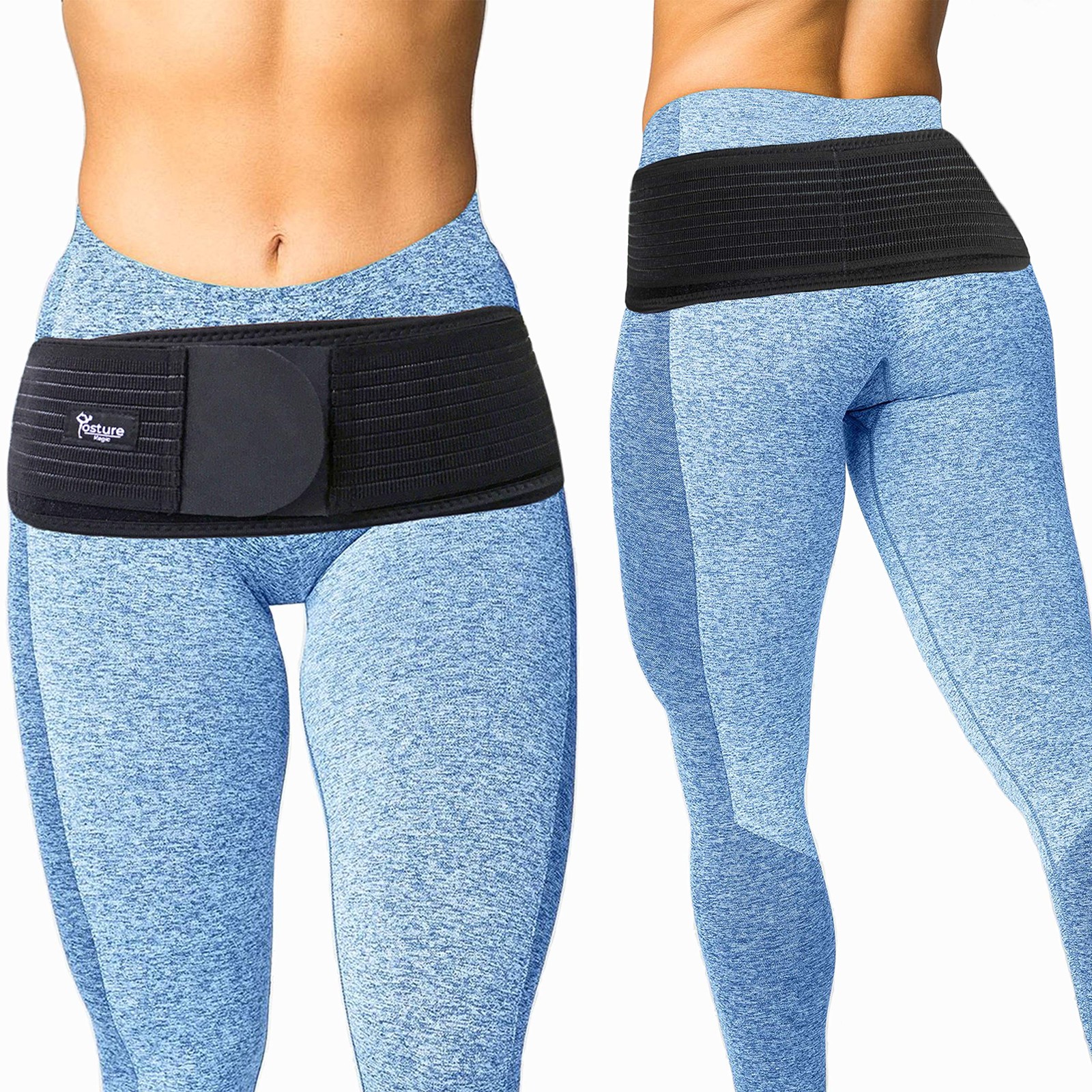 Sacroiliac SI Joint Support Belt for Women and Men – Reduce Sciatic, Pelvic, Low