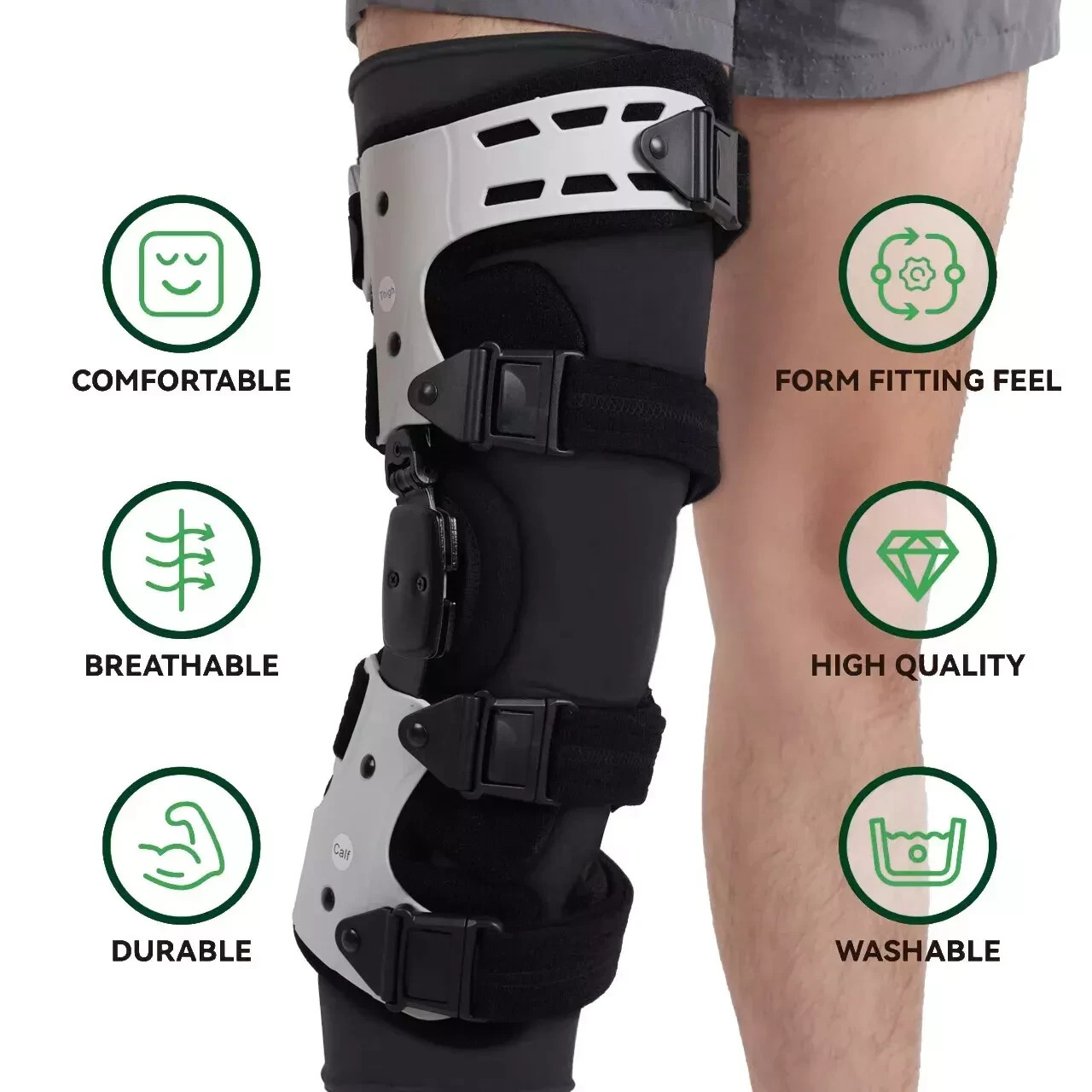 Knee Brace Undersleeve,Soft Leg Sleeves for Wearing Under Knee Brace