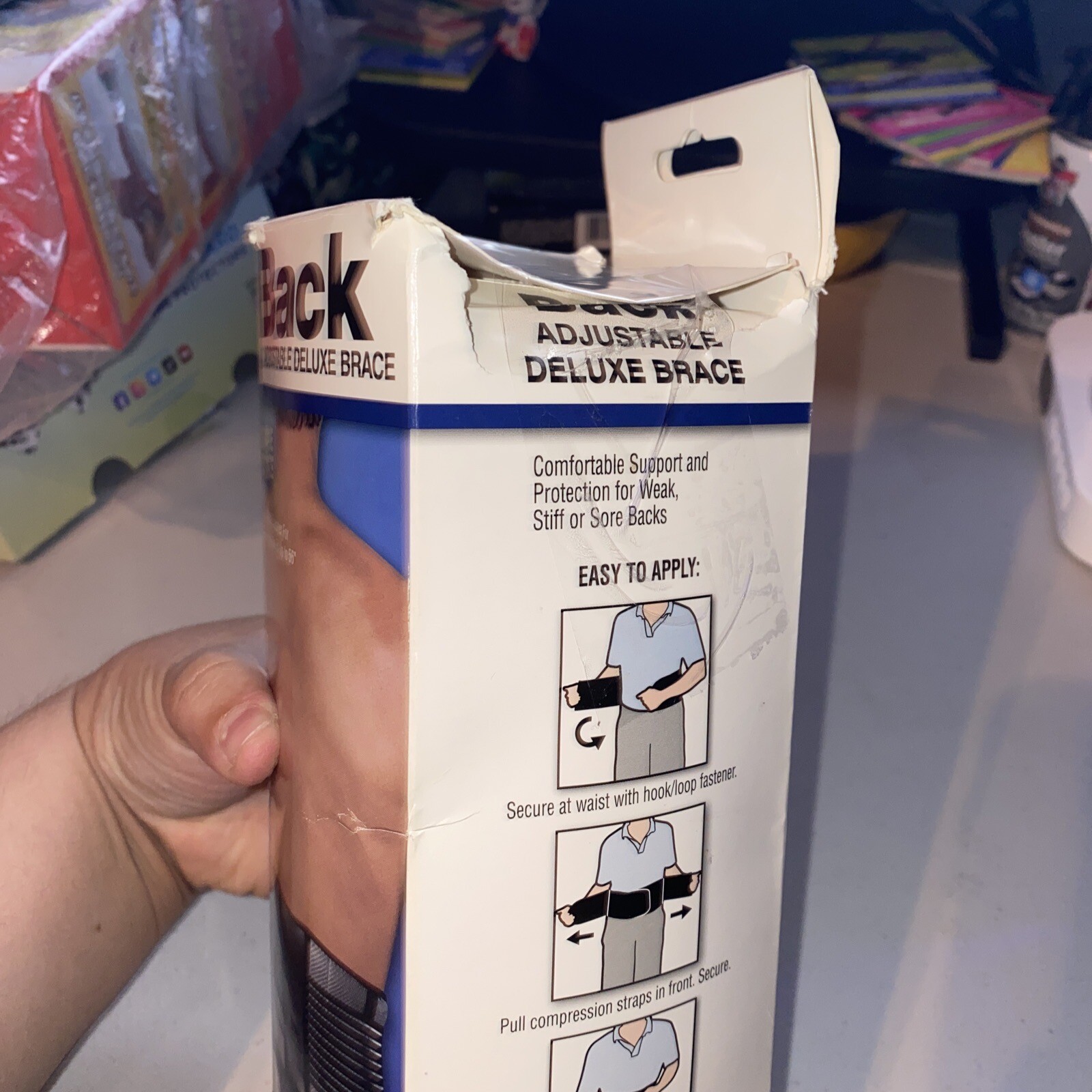 One Size Fits All Back Adjustable Deluxe Flex Aid Brace