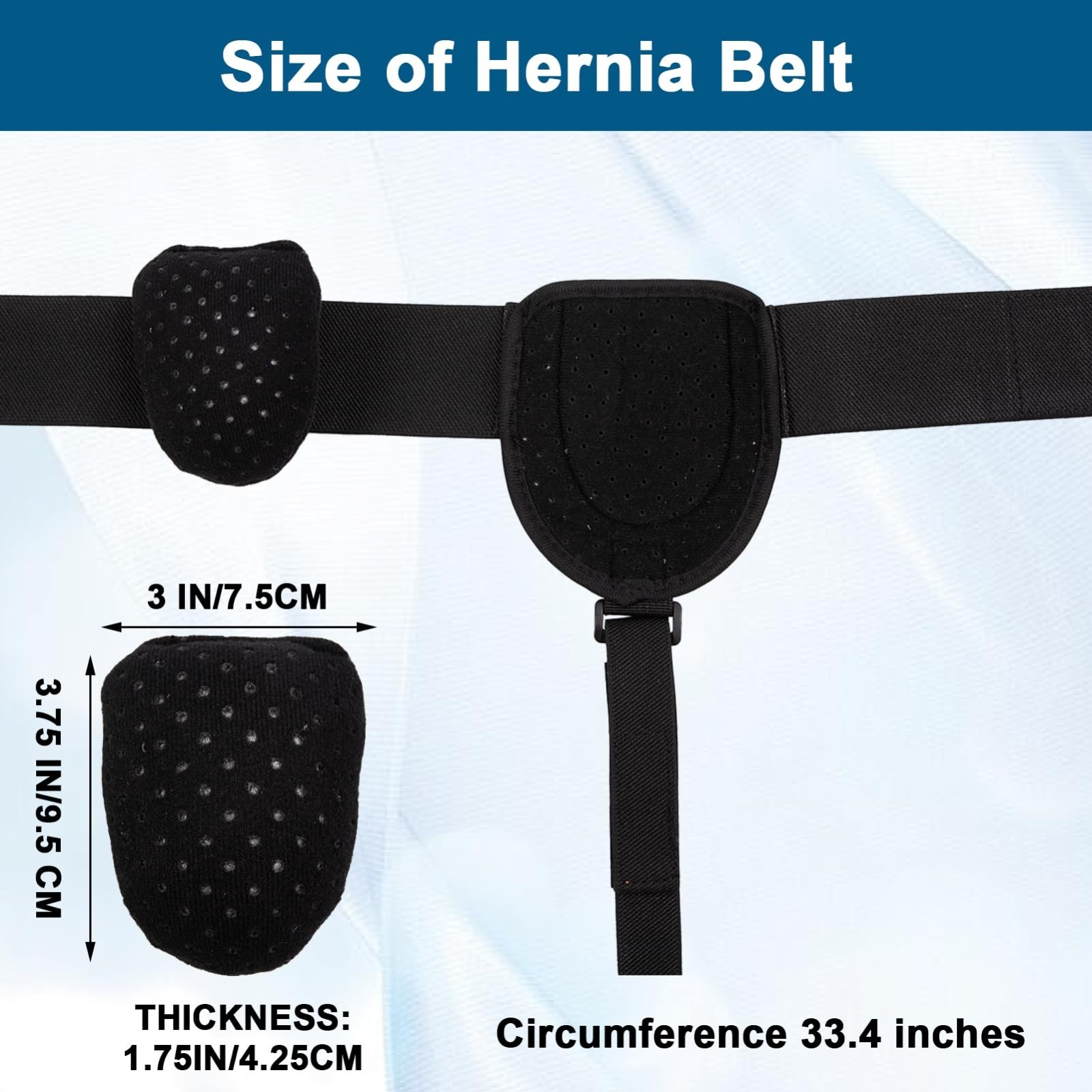 Single Hernia Support Belt Inguinal Groin Hernia Pain Relief Truss Brace Unisex