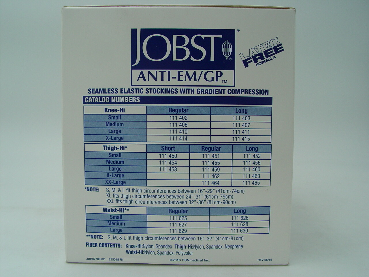 JOBST Anti-embolism Stockings KNEE High Large Long White Inspection Toe 12 PAIR