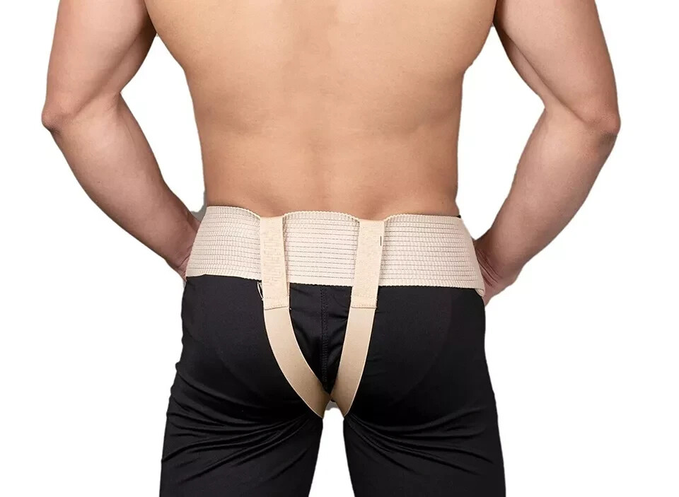 Men’s Inguinal Hernia Support Belt With 2 Removable Pressure Pad ebay.com