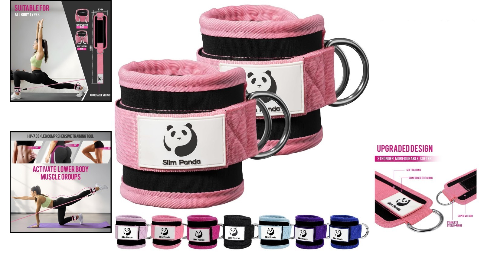 Adjustable Ankle Straps for Cable Machines – Ultimate Workout Comfort