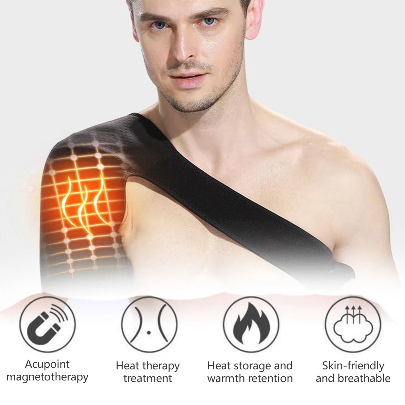 Shoulder Brace Support Compression Sleeve Torn Rotator Cuff Relief Joint AC Pain