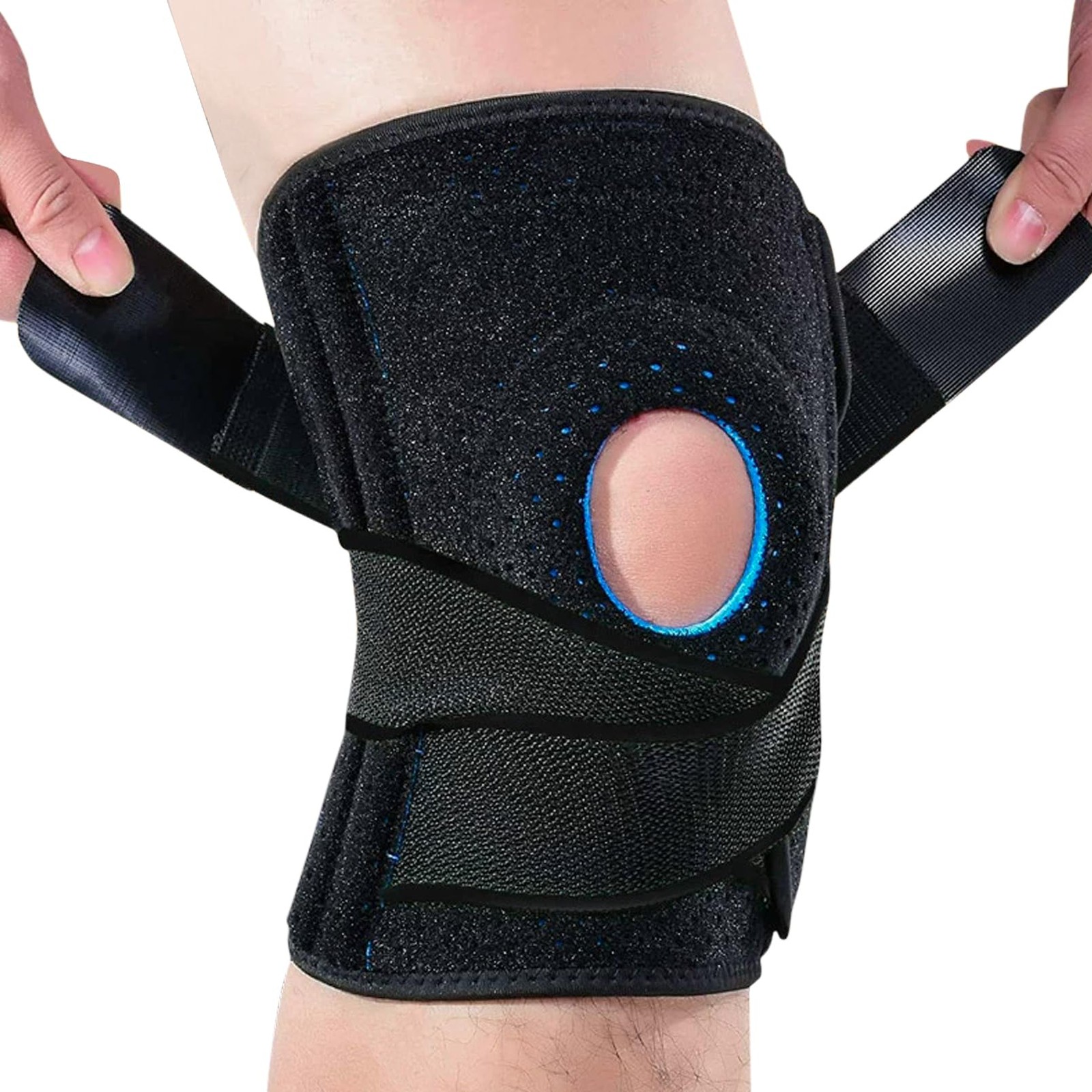 Luwint Plus Size Neoprene Knee Brace, Open Patella Stabilizer XL(253-330 lbs)
