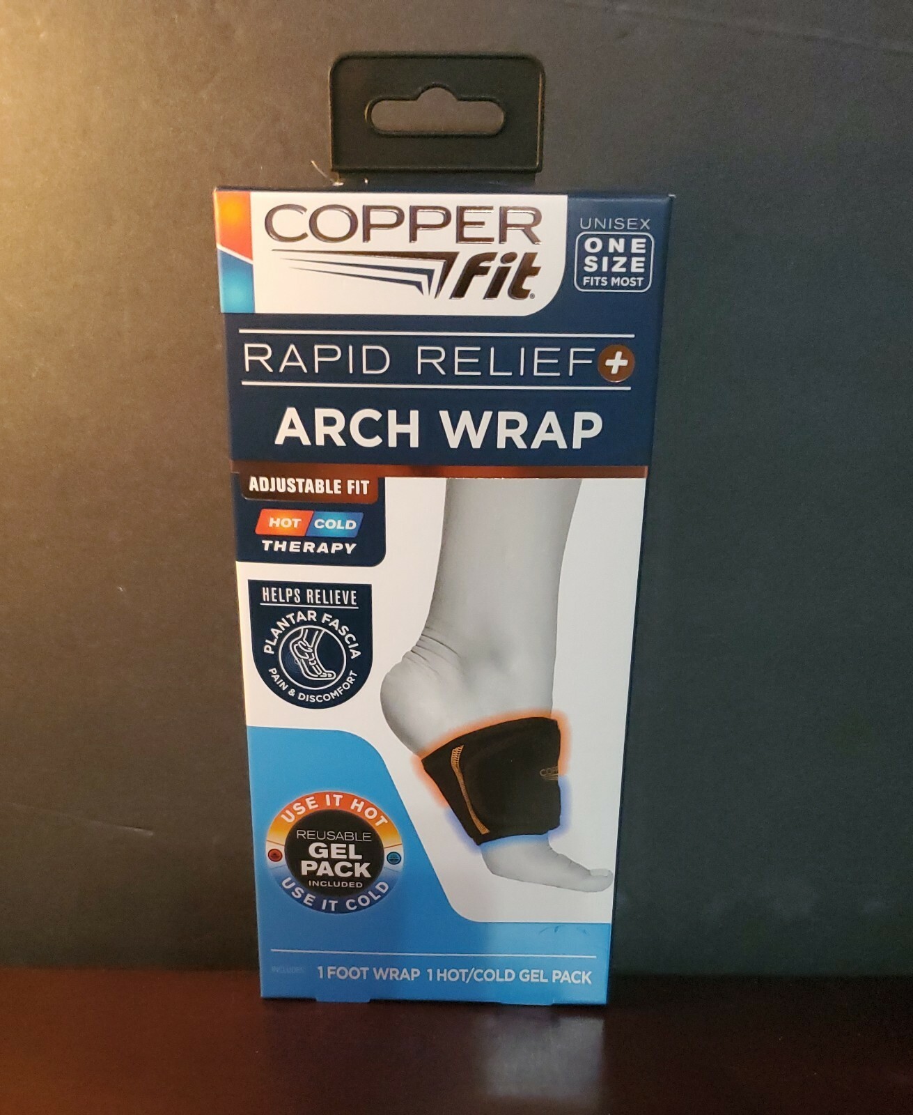 COPPER FIT ARCH WRAP RAPID RELIEF+ UNISEX ONE SIZE FITS ALL