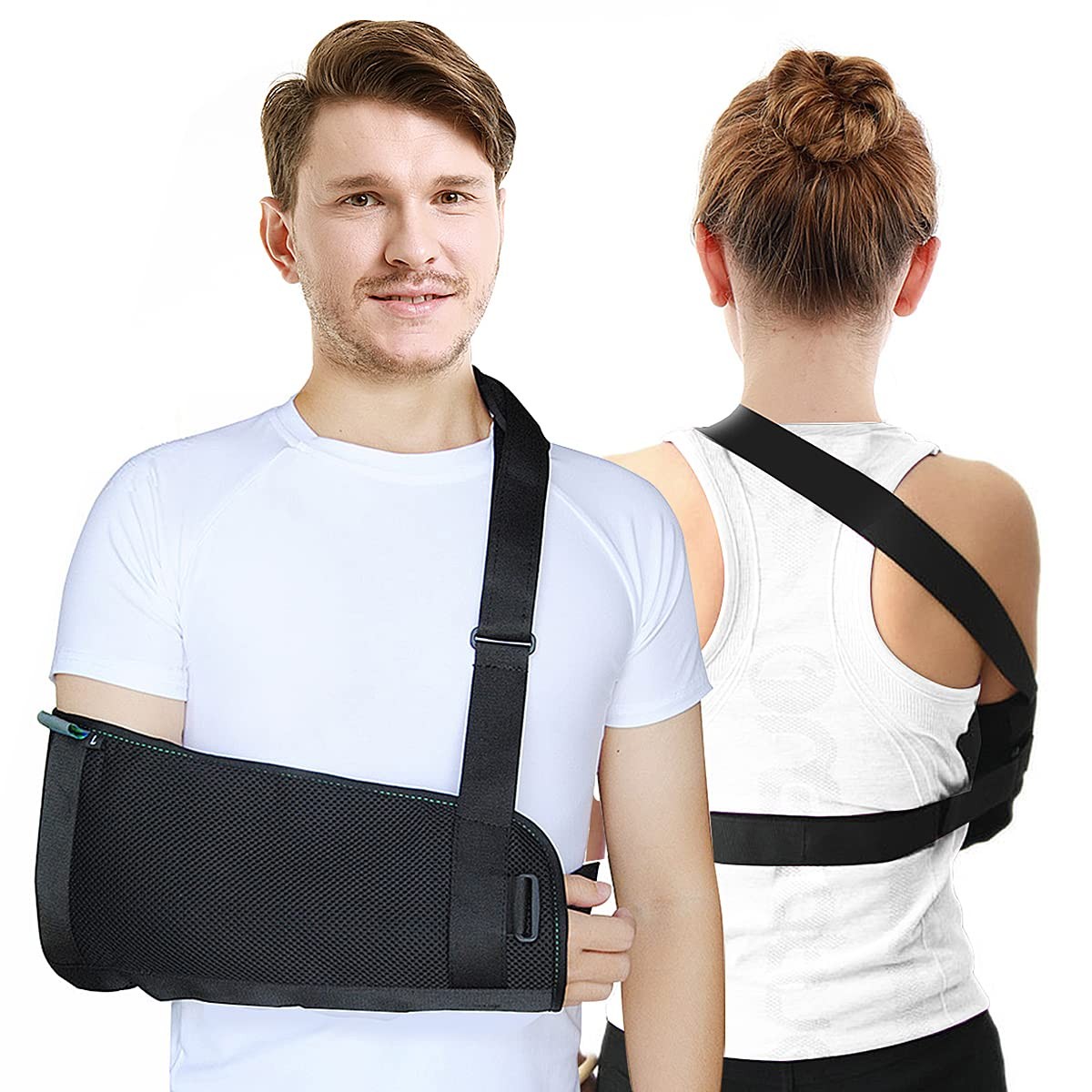 Arm Sling Shoulder immobilizer for Shoulder Injury with Back Belt Men & Women…