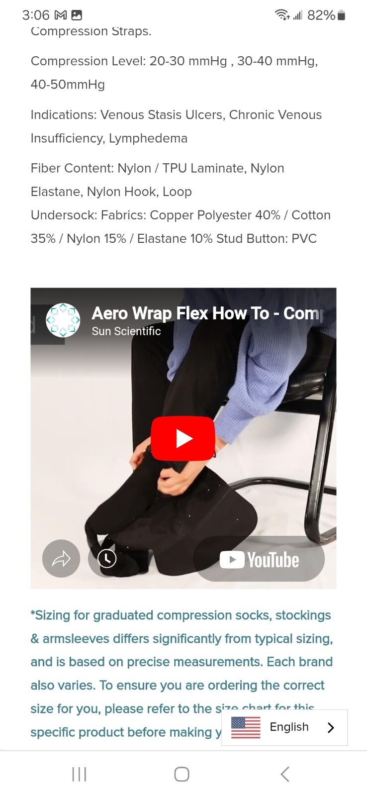 Sun Scientific Aero-Wrap Unilateral Flex Extra large Brand New….