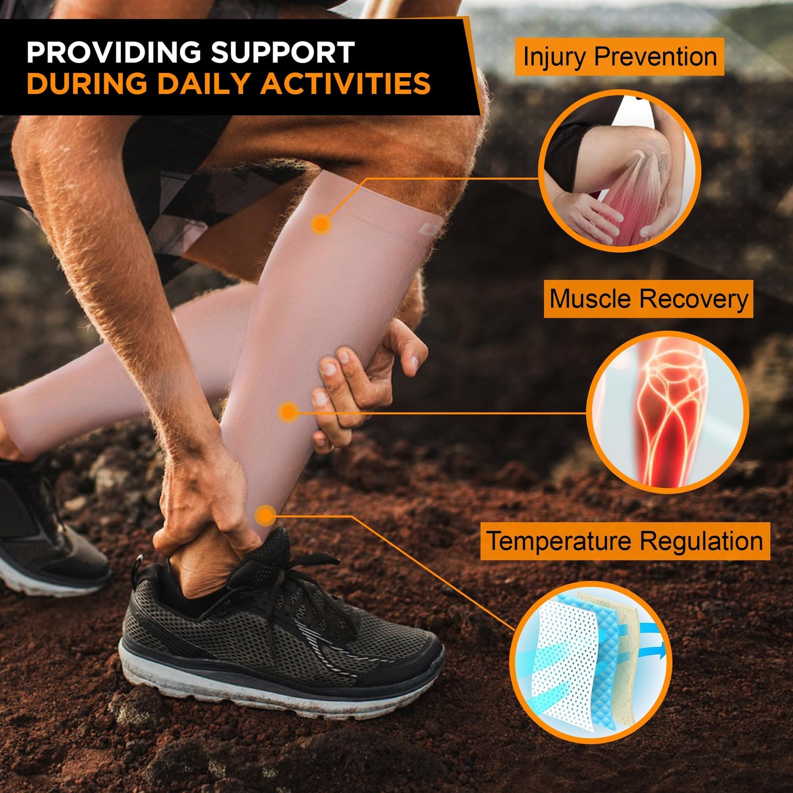 Doc Miller Compression Calf Sleeve for Men & Women, Premium Medical Grade, 15…
