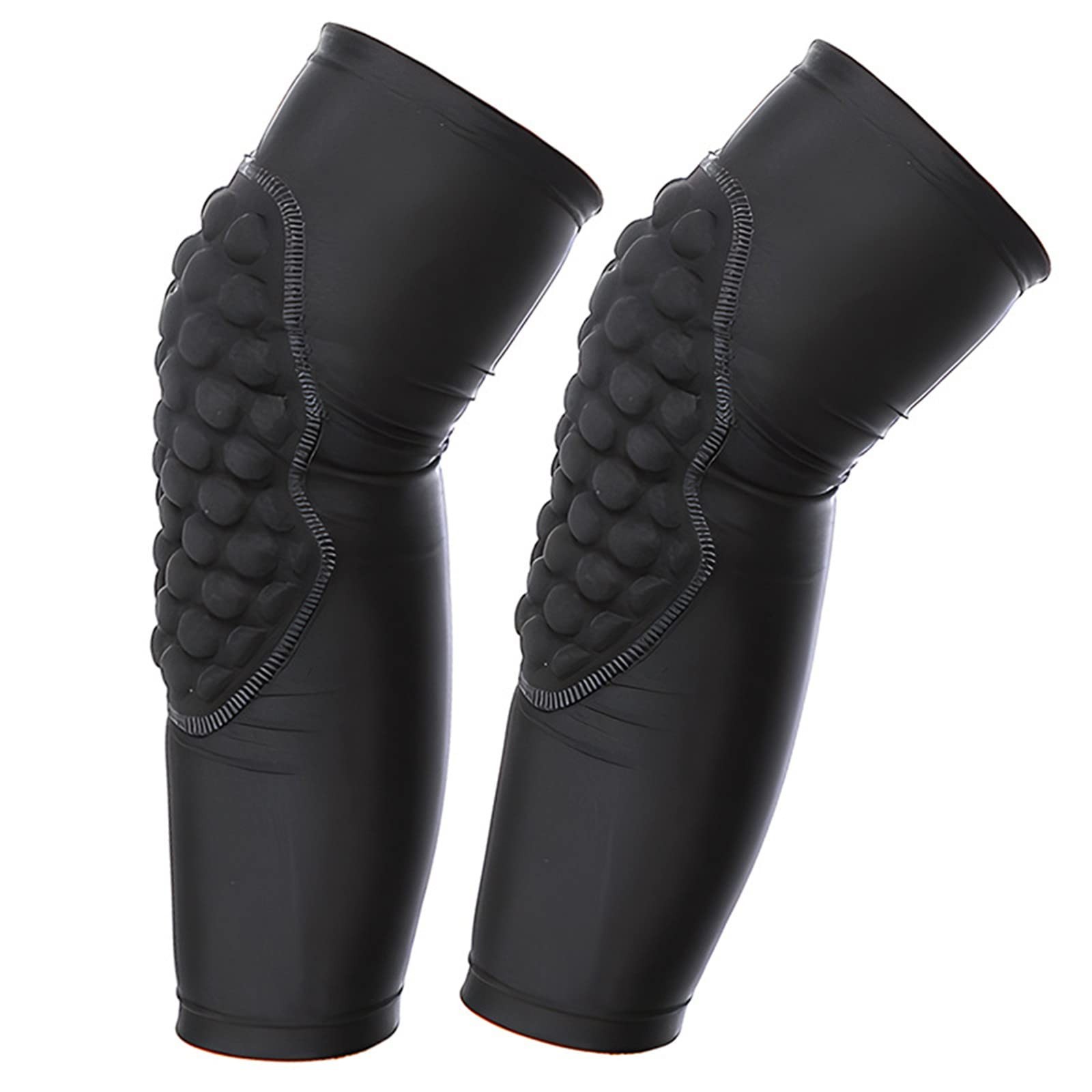 Youth Volleyball Leg Sleeve Knee Padding Compression Wrestling Pads Black YL