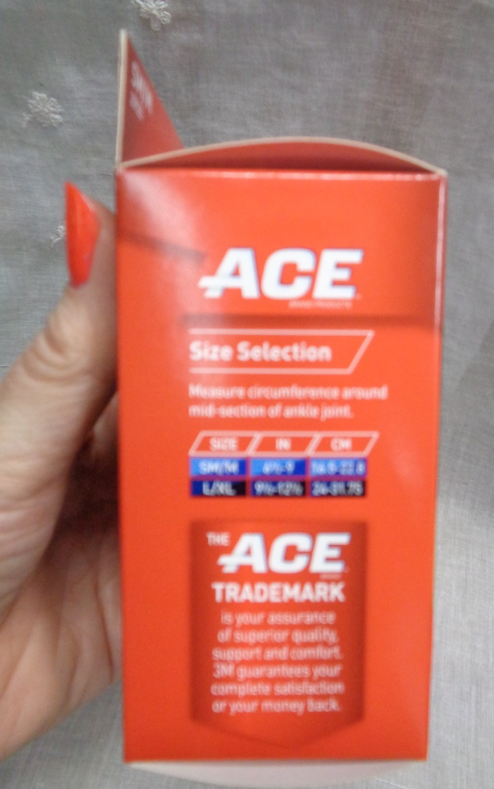 3M ACE Brand ELASTO-PREENE ANKLE Support 207525 MILD SUPPORT SM/M