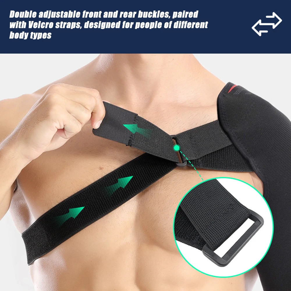 1PCS Compression Shoulder Support , Breathable Fabric, Shock-Absorbing Shoulder