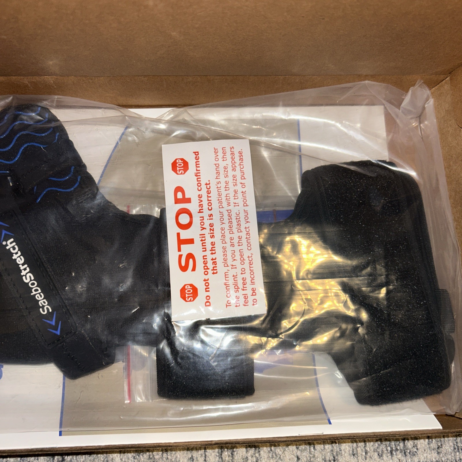 Saebo Stretch Dynamic Resting Hand Splint Stabilizer LEFT Saebostretch Large
