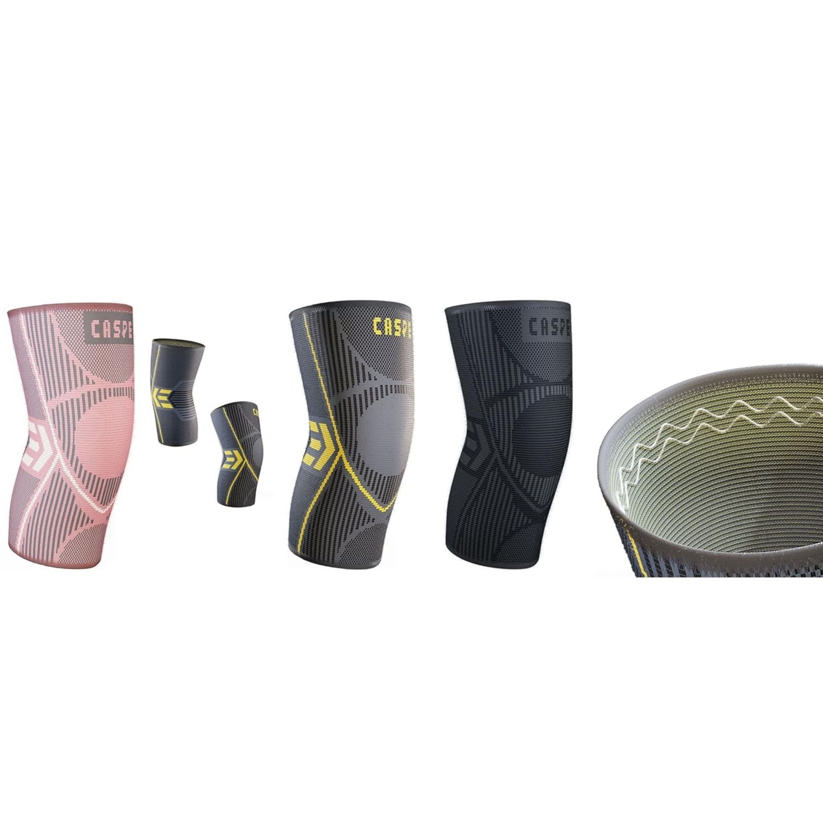 Caspe 2X Knee Support Sleeve Brace Compression Sport Joint Arthritis Pain Relief