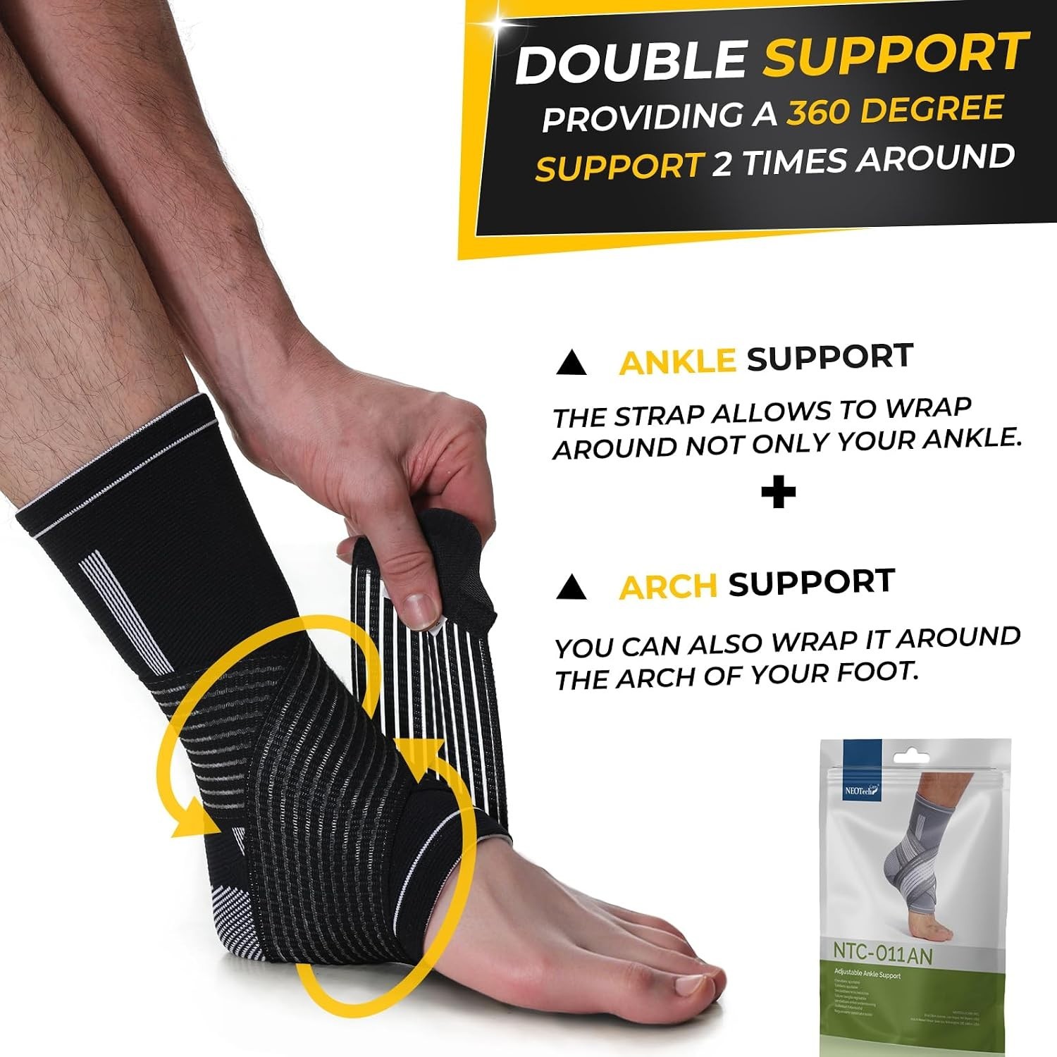 Versatile Adjustable Ankle Brace – Lightweight & Breathable for Active Lifestyle