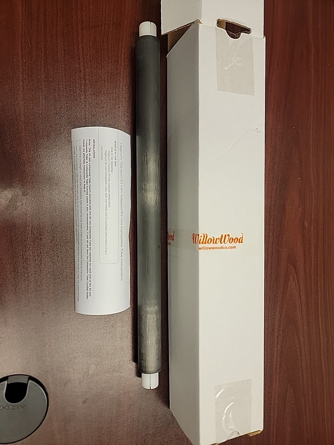 Willowwood Magnum Titanium 30mm Adapter/30mm Composite Tube, 400mm