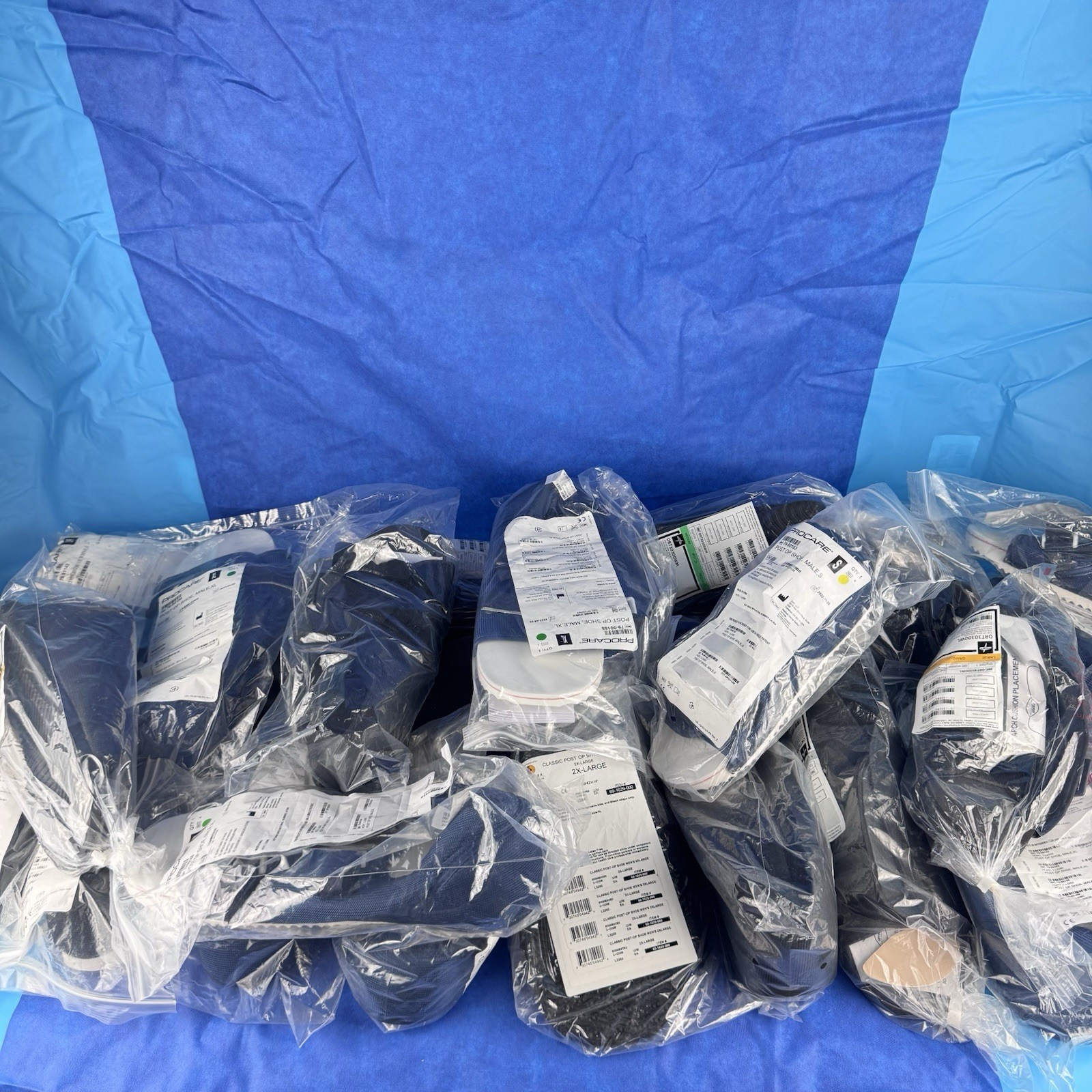 ProCare Surg And Medline Shoe Post-Op Shoe Size: MEDIUM SMALL LARGE XL Lot Of 25