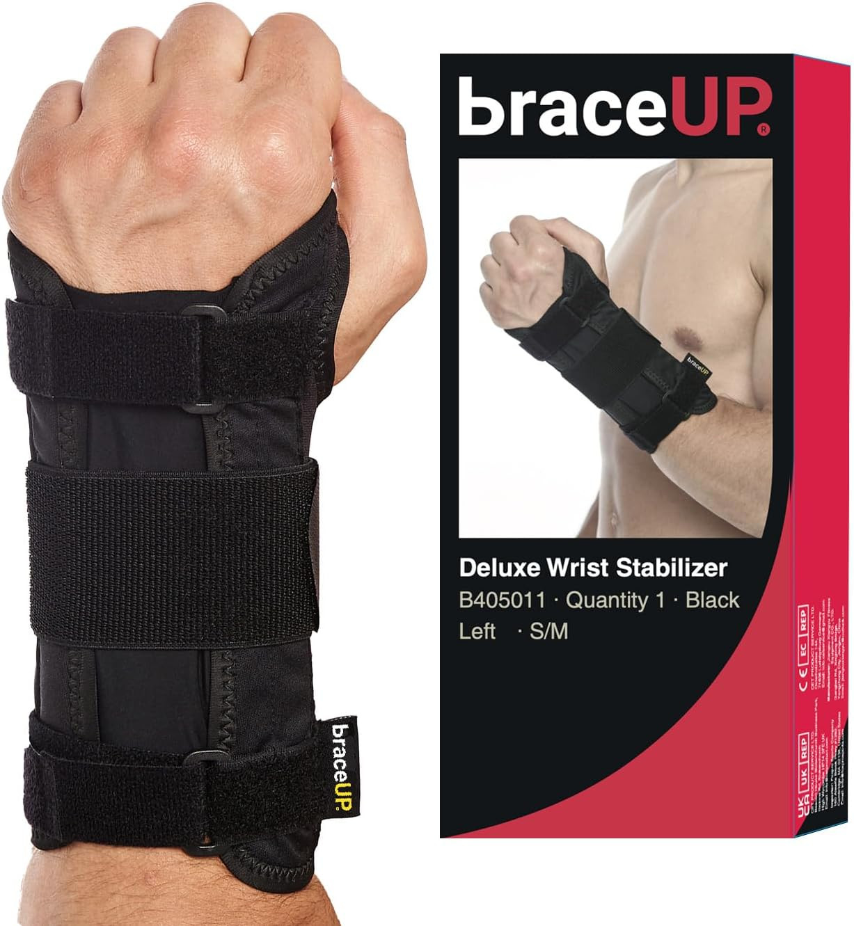 Carpal Tunnel Wrist Brace for Men and Women – Metal Wrist Splint for Hand and Wr