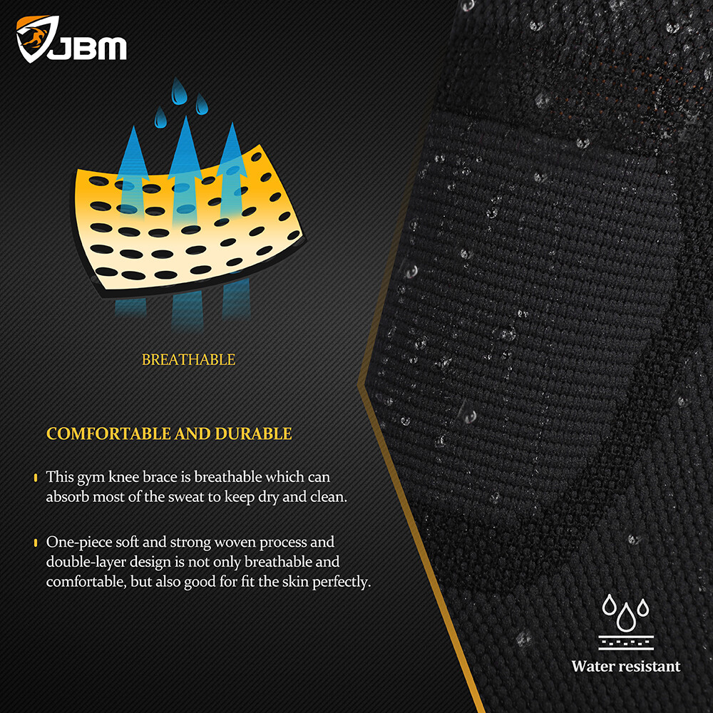 1 Pair Adult Gym Knee Braces (Set of 2)Compression Sleeve Patella Wrap Band Knee