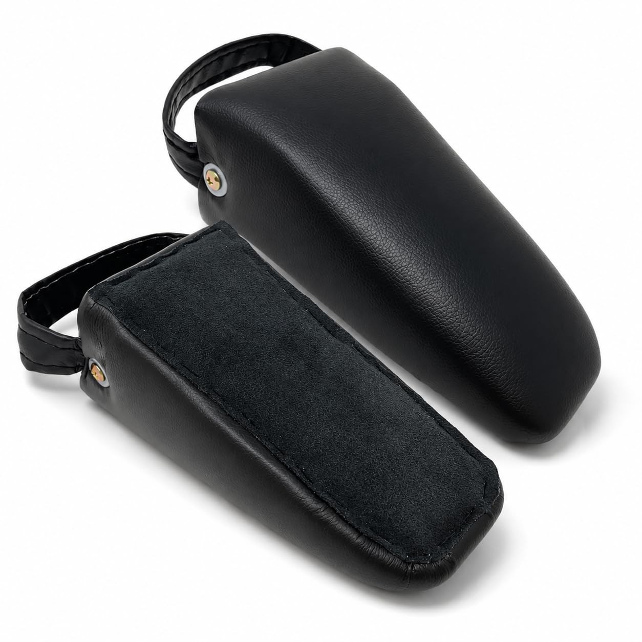 Non-Slip Pelvic Sacral SOT Blocks – Upholstered Black, 1 Pair for Therapy & Supp