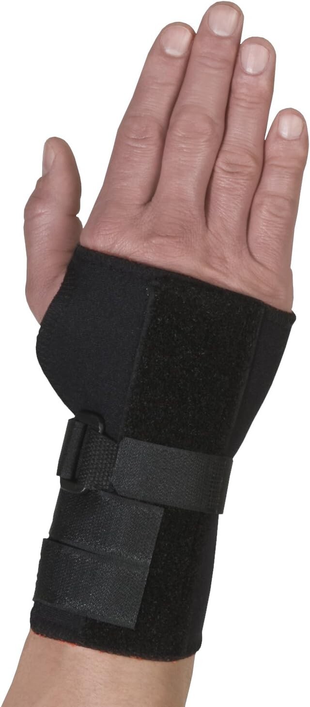 Swede-O Thermoskin Right Hand Medium Size Black Wrist and Hand Brace