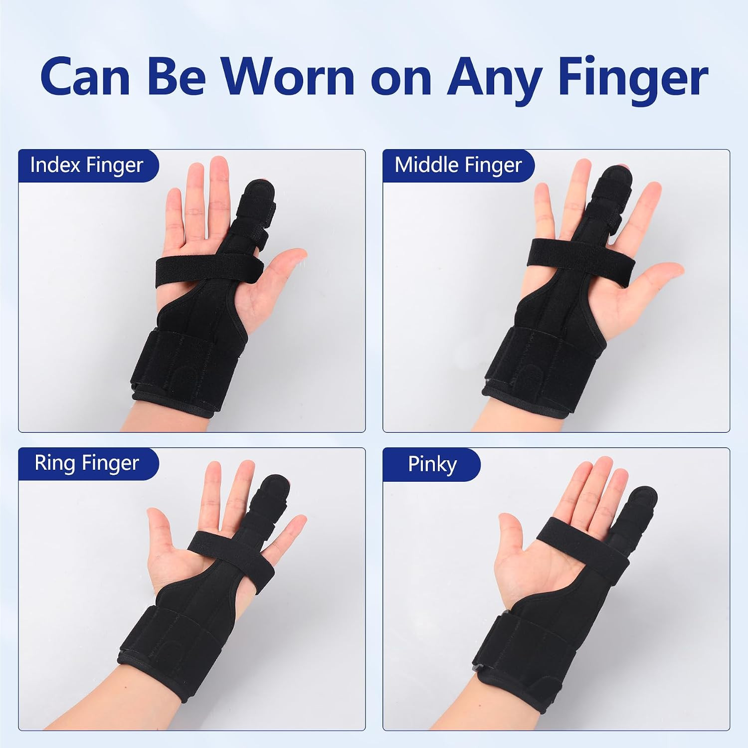 Full Trigger Finger Splint, Hand and Wrist Brace Support, Adjustable Locking …