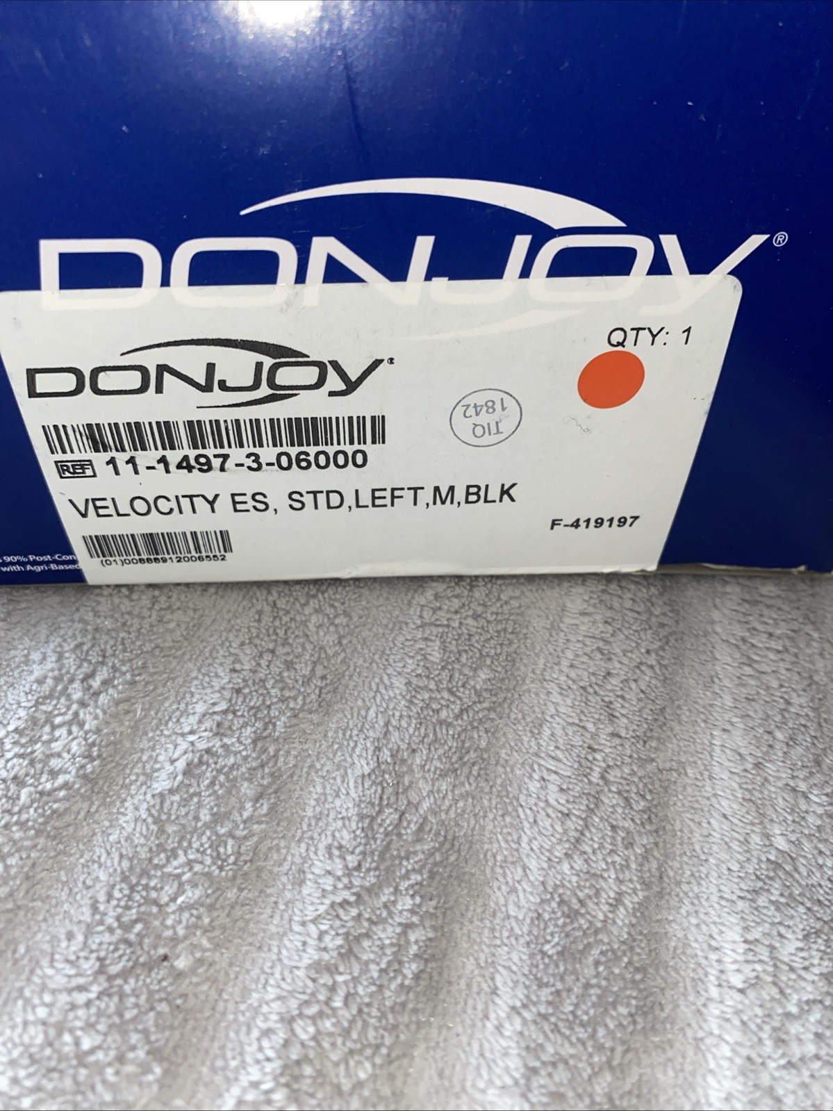 DonJoy Velocity Medium Ankle Brace Extra Support . Left STANDARD CALF. New. Med.