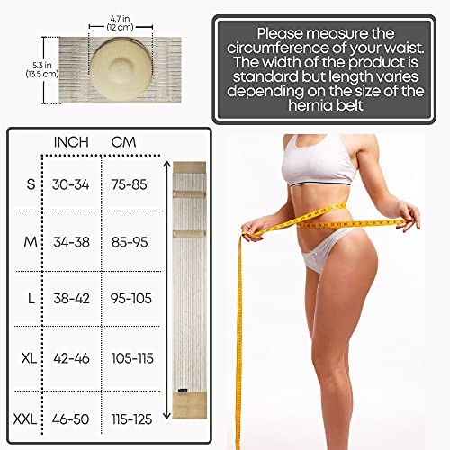Umbilical Hernia Belt for Men and Women – Abdominal Support X-Large (Pack of 1)