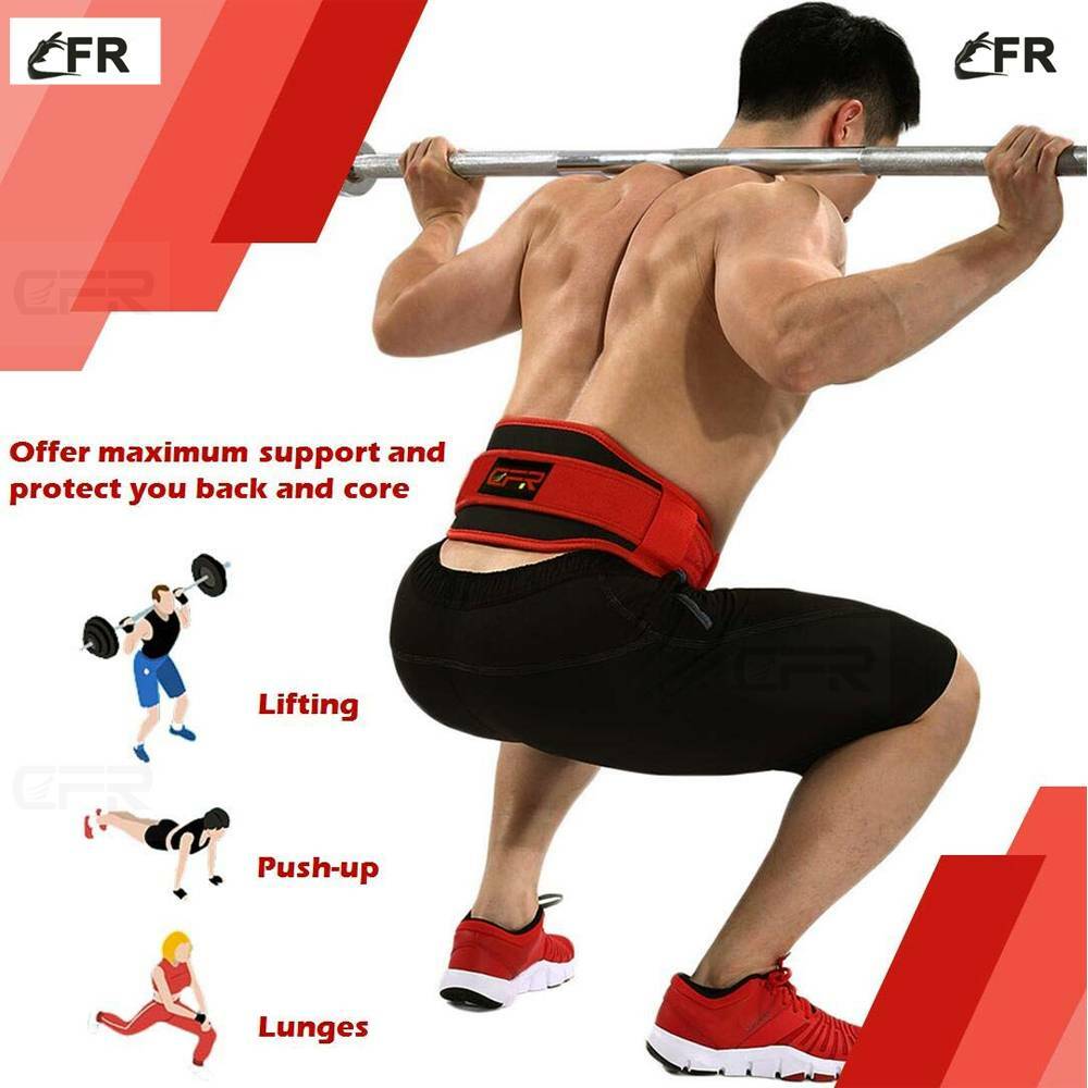 Waist Support Belt Heavy Weight Lifting Lumbar Work Lower Back Strap Brace CFR