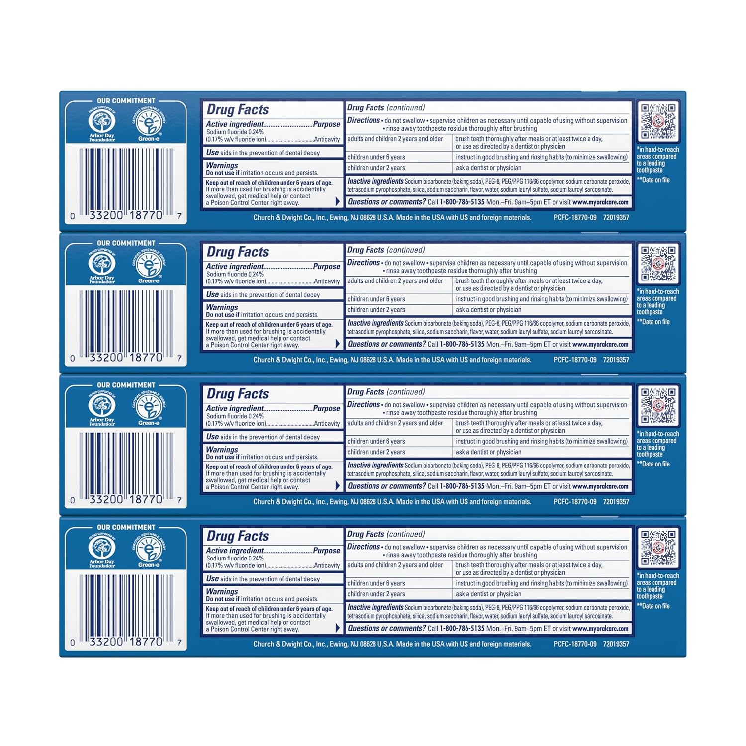 ARM & Hammer Peroxicare Toothpaste for Gum Health, Baking Soda Toothpaste, Clean