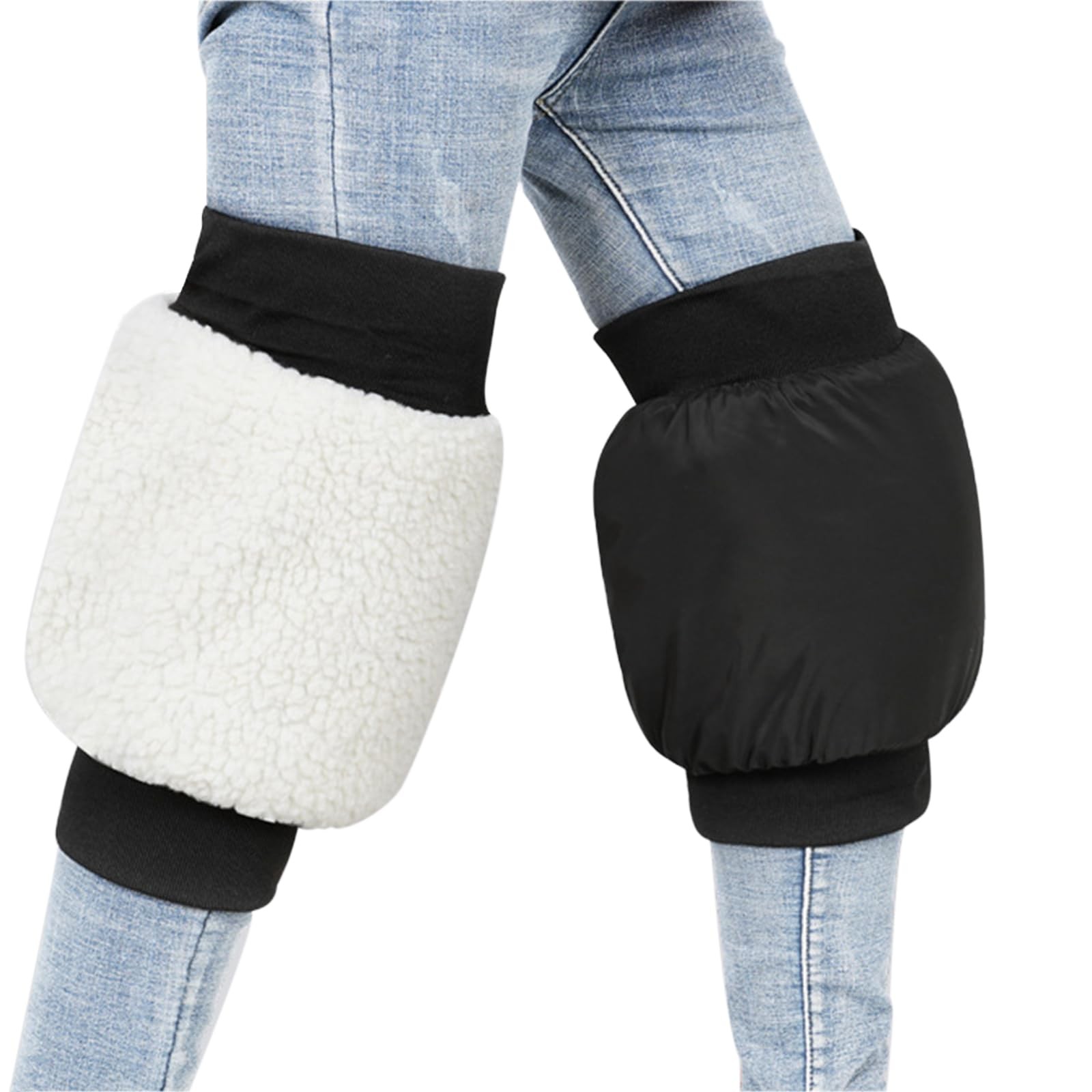 Windproof Cycling Knee Braces Leg Warmers Fleece Motorcycle Pads Reflective