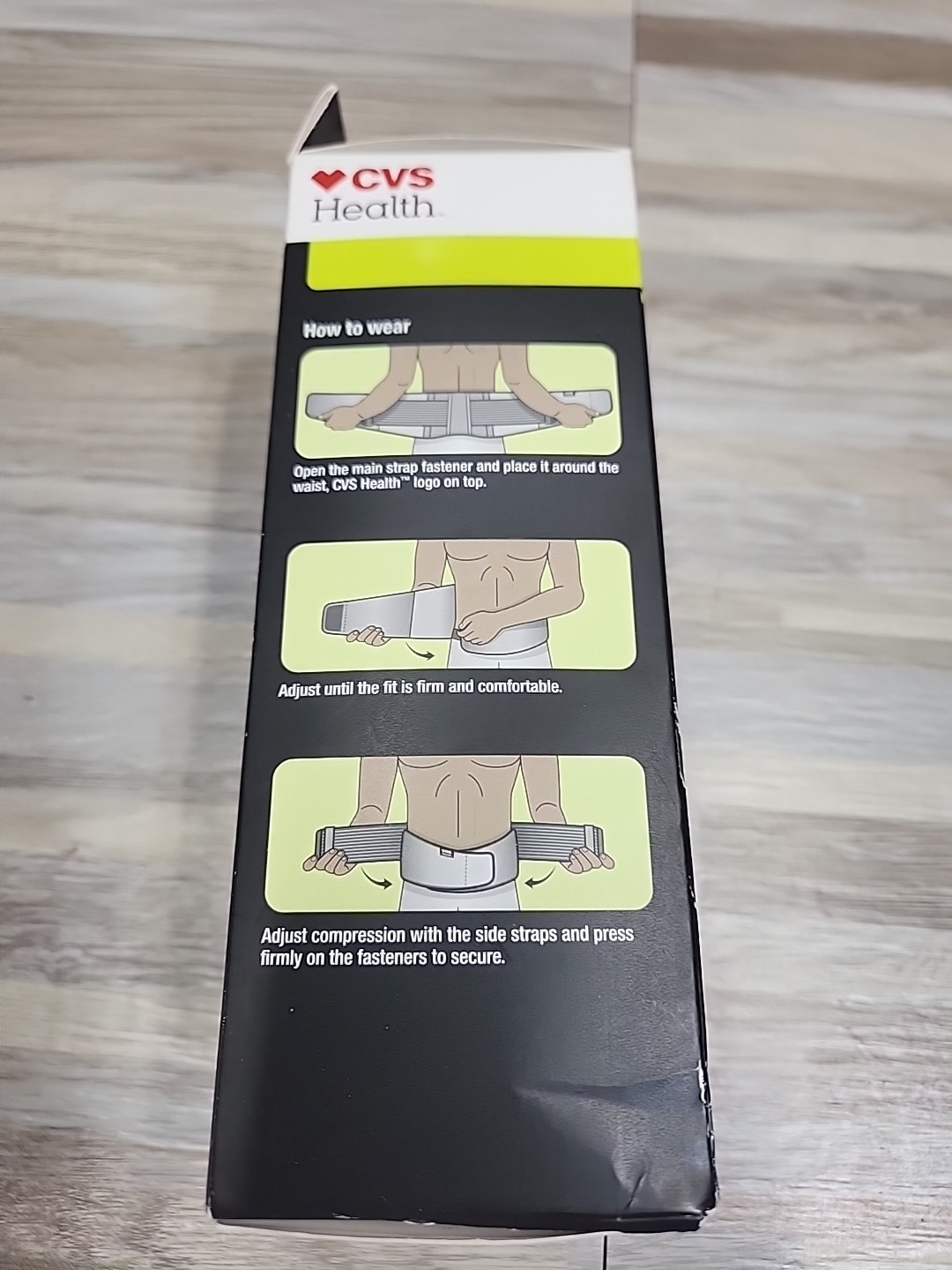 CVS HEALTH BACK COMFORT COMPRESSION SUPPORT MODERATE SUPPORT ONE SIZE
