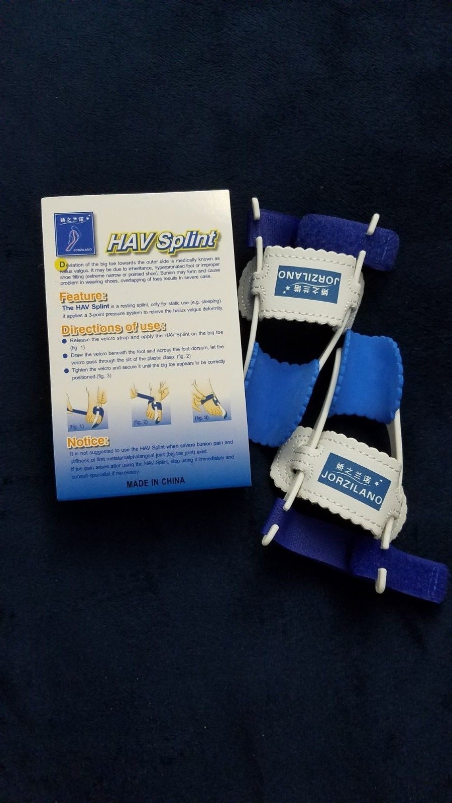 Bunion Splint HAV Hallux Valgus tan