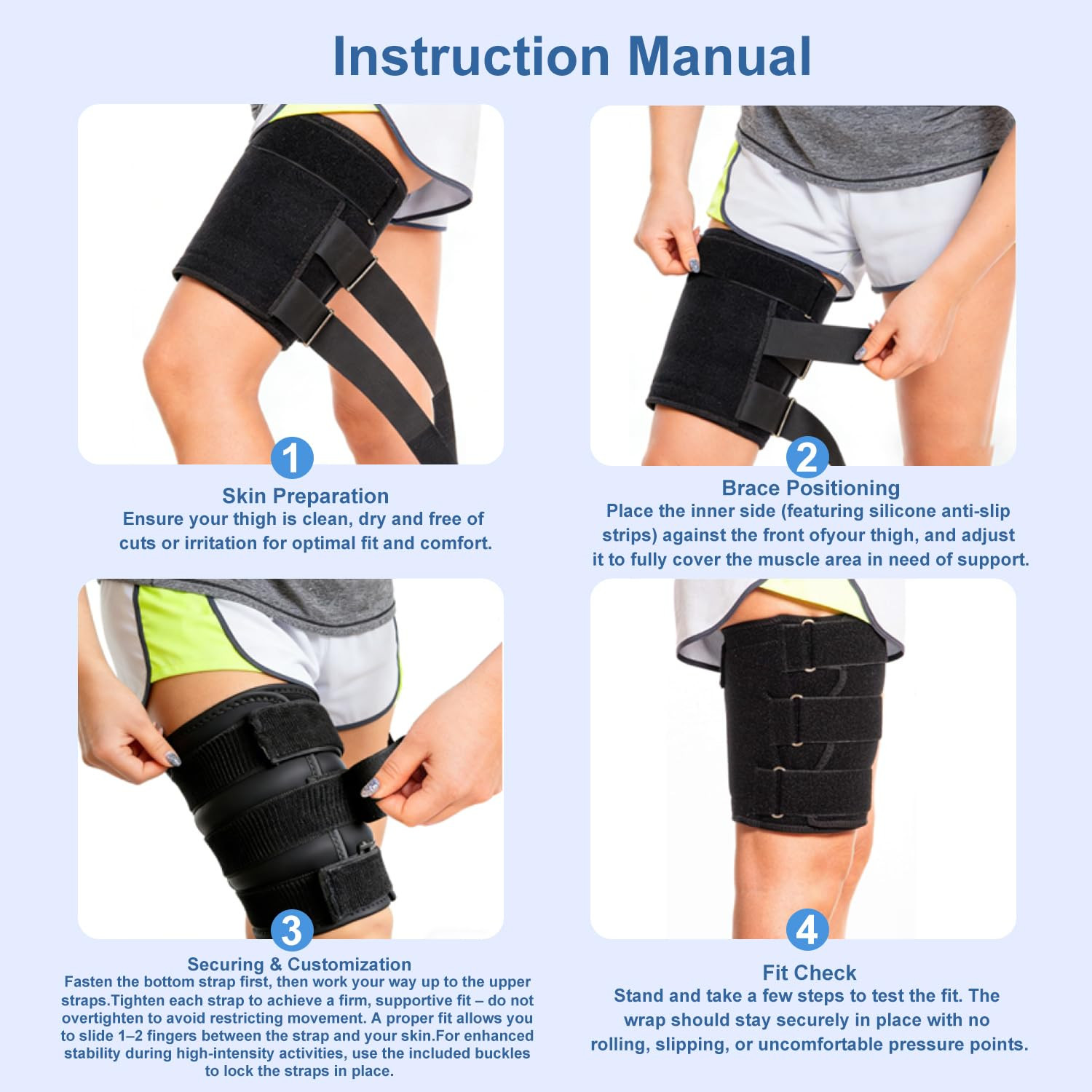 Sportemblema 2026 Upgraded Thigh Compression Sleeve for Men & Women, Sturdier No