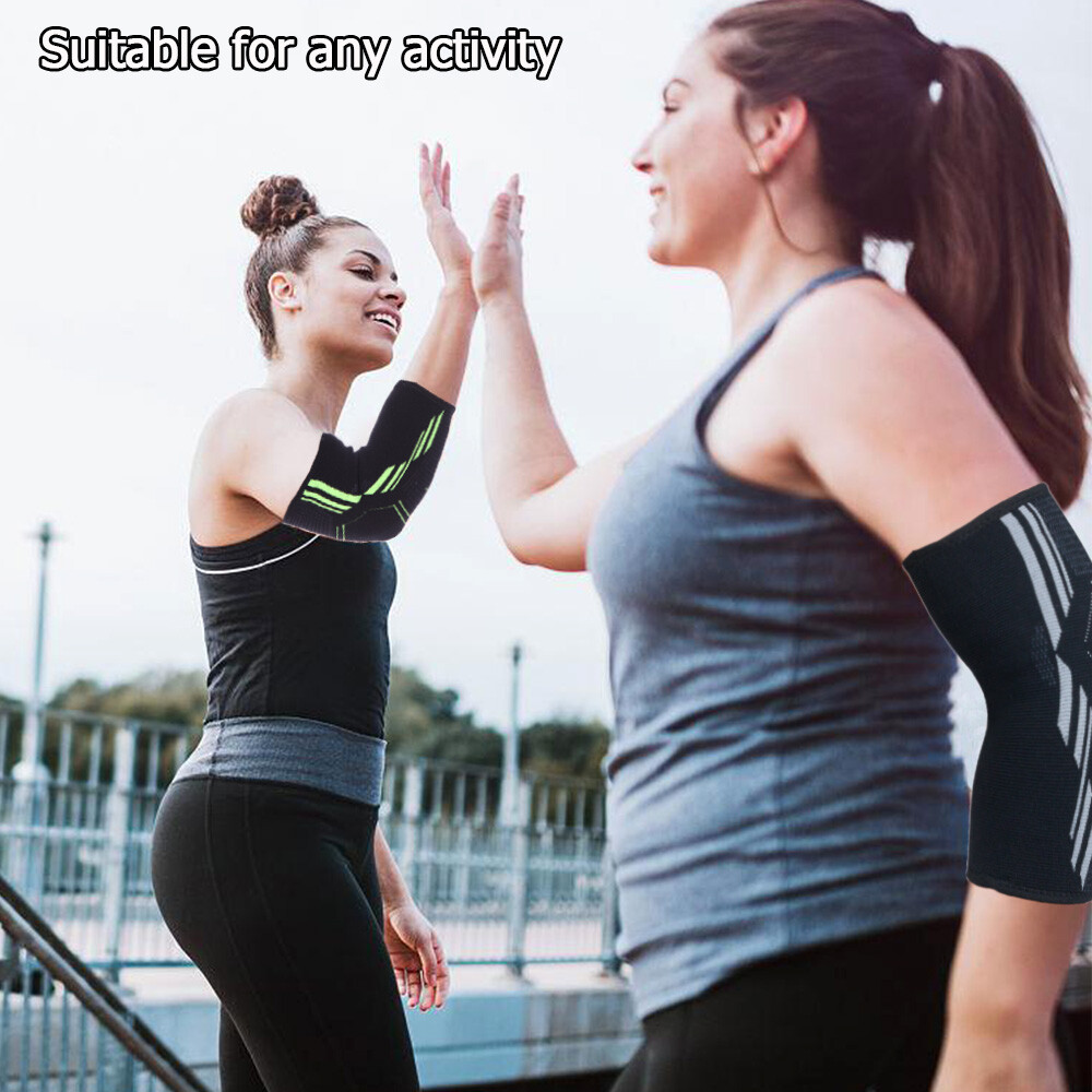 Copper Elbow Brace Support Compression Sleeve Arthritis Tendonitis Joint Straps