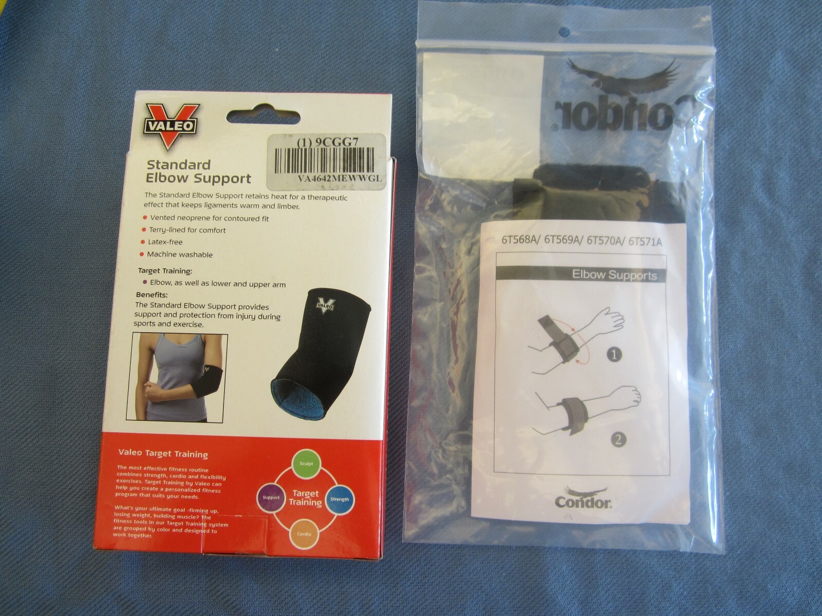 Two Elbow Supports – Size Small – Free Shipping