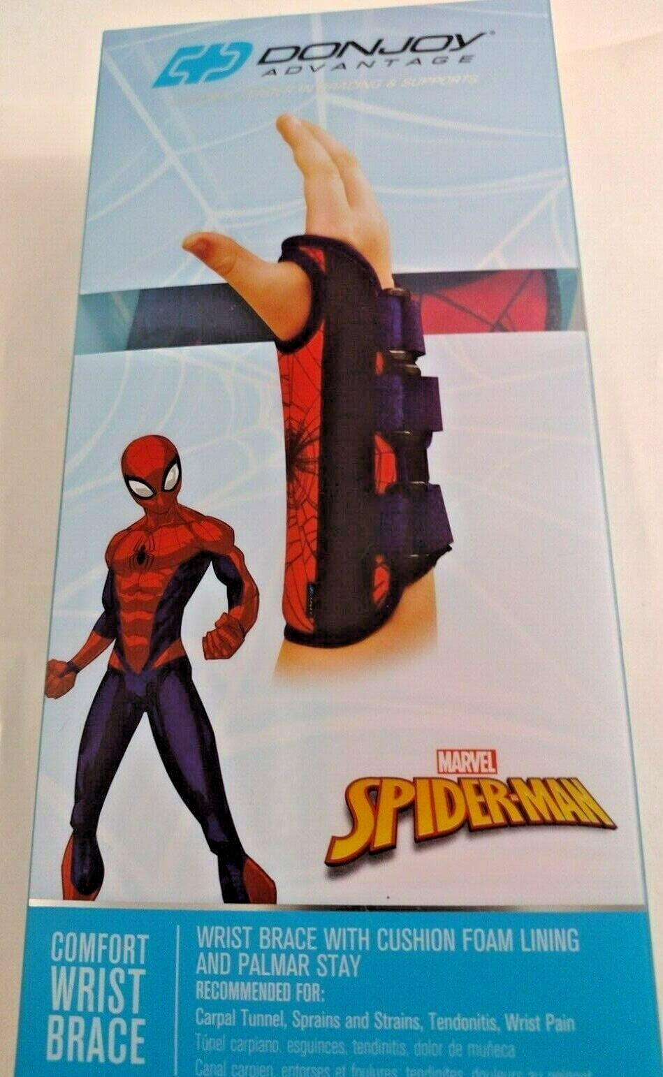 Wrist Brace Marvel SPIDERMAN Moderate YOUTH LEFT MSRP $19.99