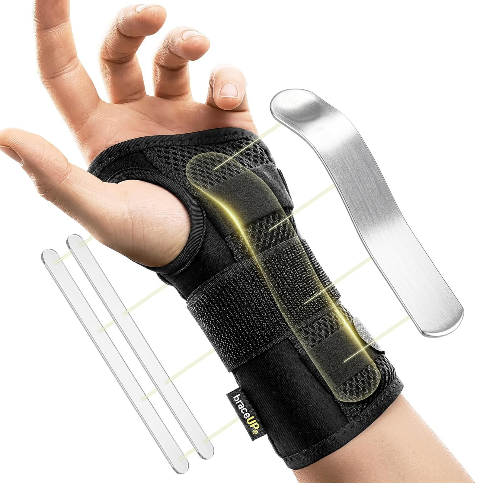 BraceUP Carpal Tunnel Wrist Brace – Pain Relief Support for Wrists