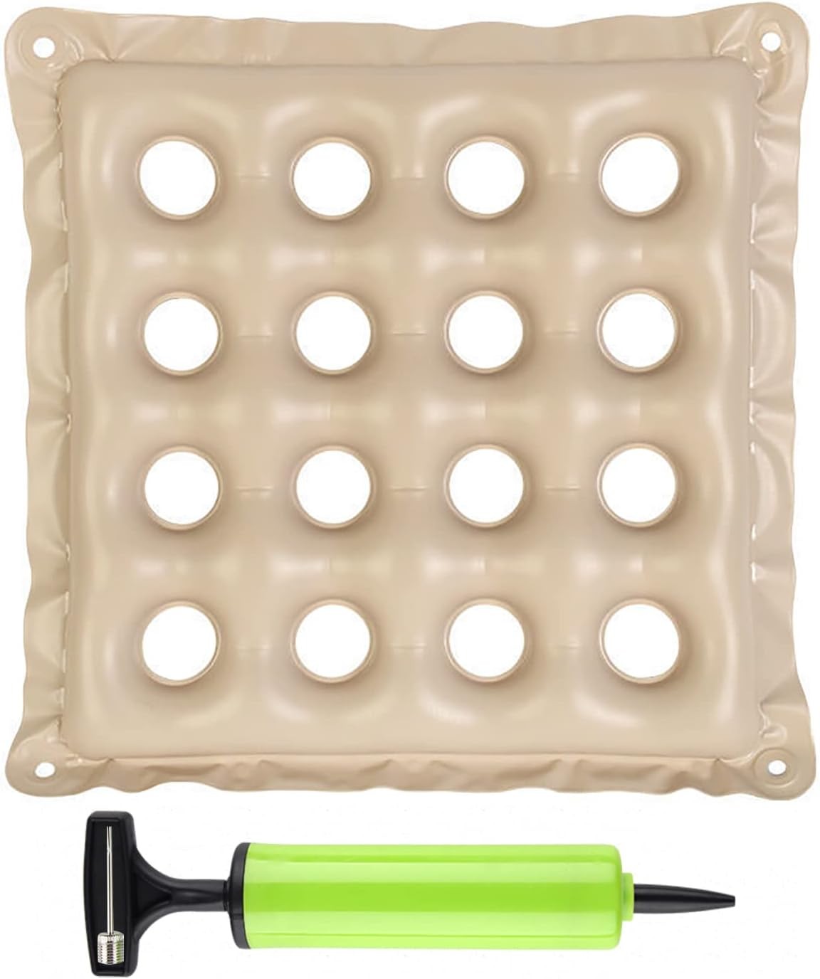 Inflatable Seat Cushions for Pressure Relief, Wheelchair Air Medium, Cream