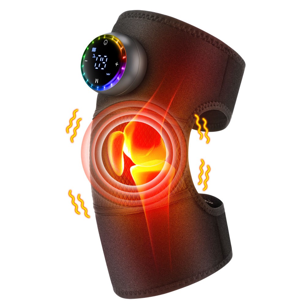 3 in 1 Cordless Heated Knee Massager – Vibration & Heat Wrap for Pain Relief USA