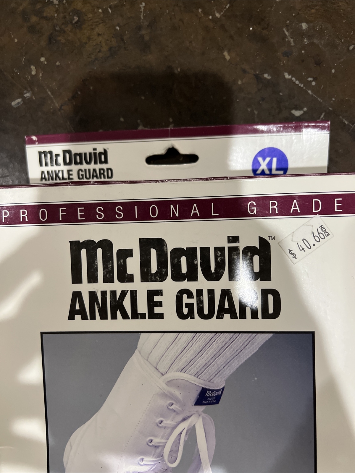 MCDAVID ANKLE GUARD ANKLE SUPPORT WHITE PROFESSIONAL GRADE, LOWEST PRICE