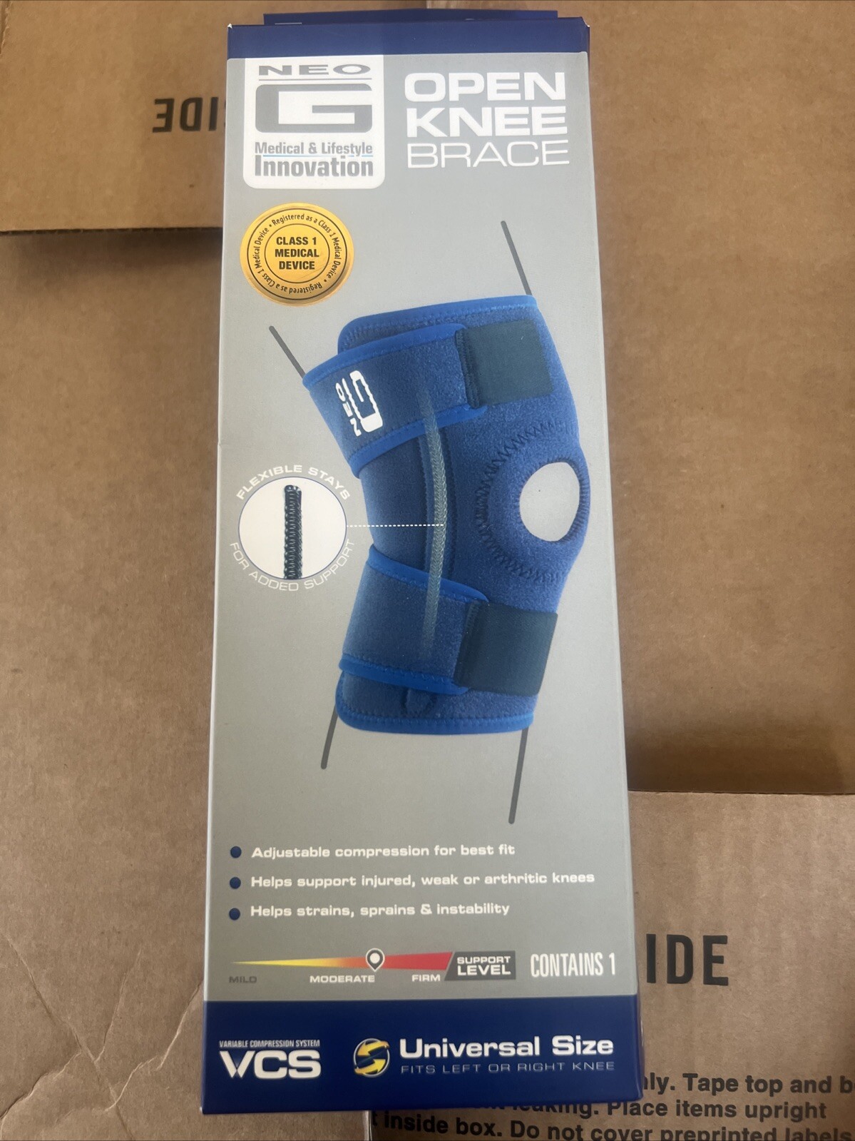 Open Knee Brace – Knee Support for Patella Injuries, Joint Pain, Miniscus Tea…