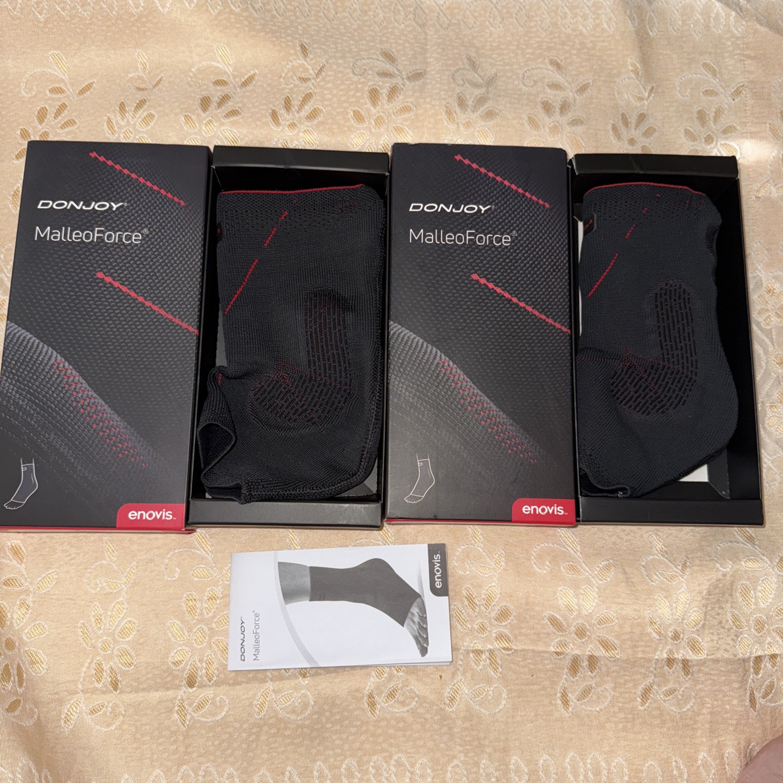 DonJoy MalleoForce Blue Ankle Brace Medium & Large 82-0028-2 Open Box No Straps