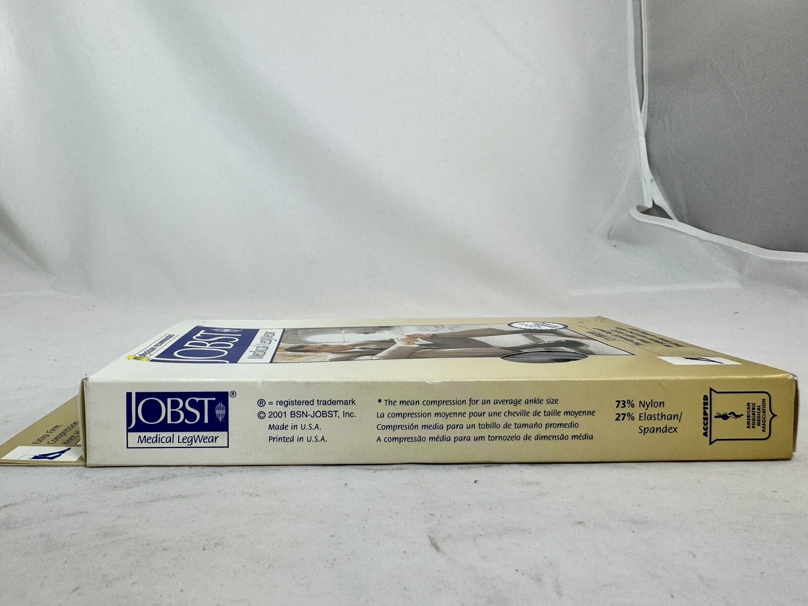 NEW Jobst Mens Brown S Thigh Hi Socks 30-40 mmHg Compression Stockings Hosiery