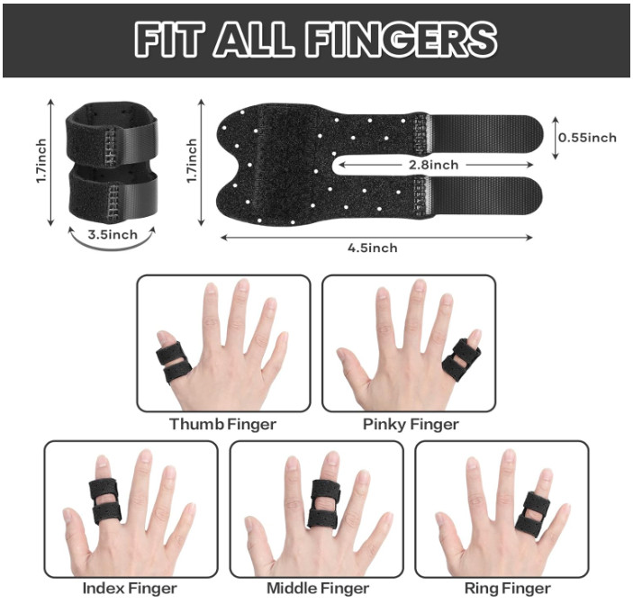 Trigger Thumb Splints, Finger Splint for Broken/Straightening/Arthritis, Breatha