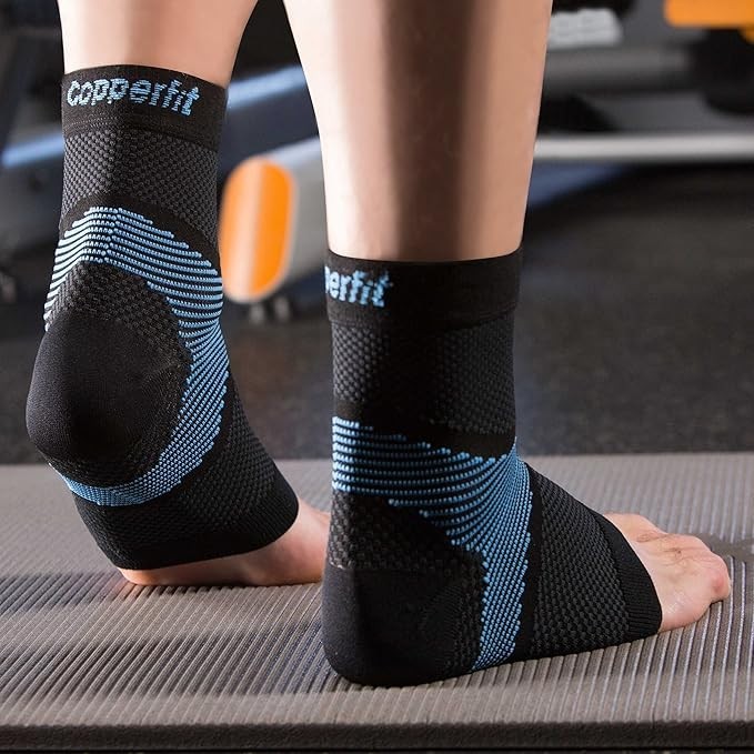 Copper Fit ICE Plantar Fascia Compression Foot/Ankle Sleeve Infused with Menthol